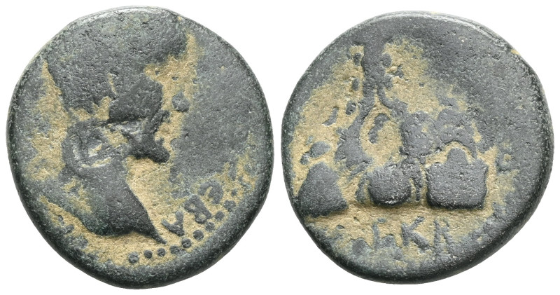 CAPPADOCIA. Caesaraea-Eusebia.Antonius Pius , tetrassarion laureate head of Anto...