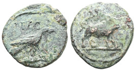Legio XV Apollinaris. Circa 117-late 2nd century.Bronze AE Condition VF.