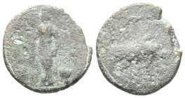 Legio XV Apollinaris. Circa 117-late 2nd century. Apparently unpublished Bronze AE Condition VF.