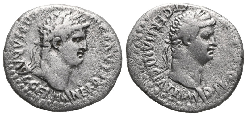 Roman Provincial
Nero and Divus Claudius. Didrachm; Nero and Divus Claudius; Ca...