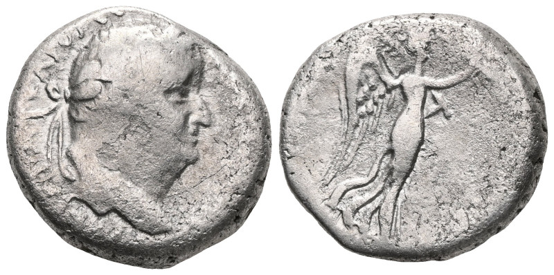 Cappadocia, Vespasian (69-79), Didrachm, Caesarea, c. AD 76-77; AR ΑYΤΟΚΡΑ ΚΑΙCΑ...