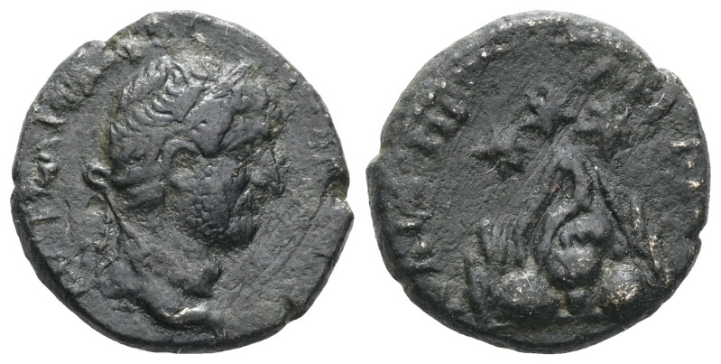 Cappadocia, Caesarea AE (Bronze) Hadrian 117-138)
Obv: ΑΔΡΙΑΝΟϹ ϹΕΒΑϹΤΟϹ, laure...