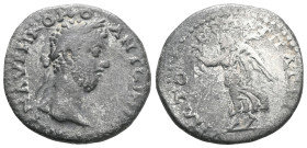 CAPPADOCIA, Caesaraea. Commodus, 177-192. Didrachm (Silver). ΑΥΤ Μ ΑΥΡ ΚΟΜΟ ΑΝΤWNINOC CE Laureate head of Commodus to right. Rev. YΠATOC Γ ΠAT ΠATPI N...