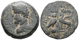 Roman Provincial
SYRIA, Seleucis and Pieria. Gabala. Commodus, 177-192. Diassarion (Bronze), CY 233 = 186/7. [ΑΥΤ ΚΑΙCAP Μ ΑΥΡ ΚΟΜΟΔΟN] Laureate, dra...