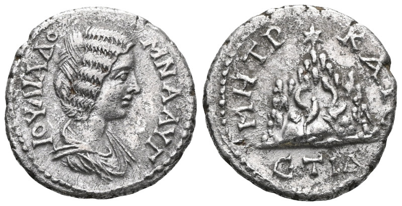 CAPPADOCIA, Caesarea-Eusebia. Julia Domna. Augusta, AD 193-217. AR Drachm . Date...