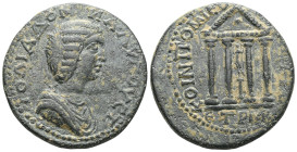 Roman ProvincialPONTUS, Neocaesarea, (Bronze) Julia Domna (193-217) Æ, Dated CY 142 = AD 205/6.Obv: IOYΛIA ΔOMNA [AYΓOYCTA] - Draped bust rightRev: KO...