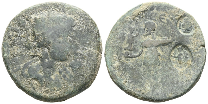 Roman Provincial Coins Bronze AE.

Weight:17,7 gr
Diameter:30 mm