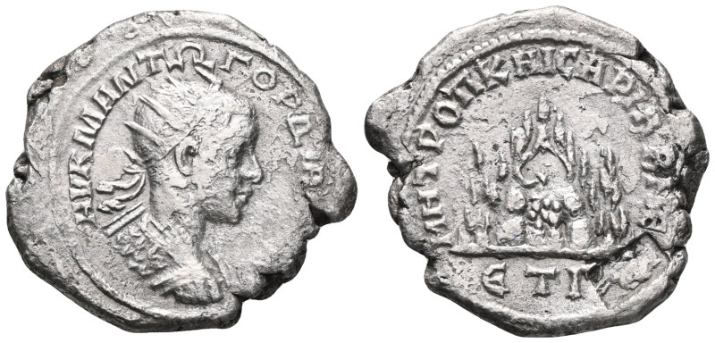 CAPPADOCIA, Caesaraea-Eusebia. Gordian III, 238-244. Tridrachm (Silver), 240-241...