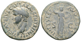 Roman Imperial CoinsThe Roman EmpireClaudius, 41-54….TI CLAVDIUS CAESAR AVG P M TR P IMP Bare head l. Rev. S – C Minerva, helmeted, standing r., holdi...