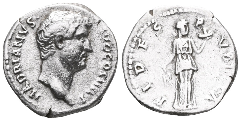 Roman Imperial
Hadrian (117-138) AR Denarius (Silver) Rome, 136
Obv: HADRIANVS...