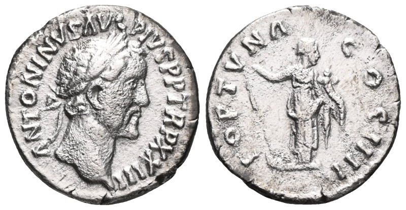 Antoninus Pius. Silver Denarius , AD 138-161. Rome, AD 159/60. ANTONINVS AVG PIV...