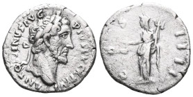 Antoninus Pius. Silver Denarius , AD 138-161. Rome, AD 152/3. ANTONINVS AVG PIVS P P TR PXVI, laureate head of Antoninus Pius right. Reverse: COS IIII...