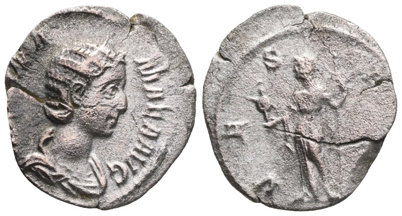 Imperial Roman
Julia Mamea. Denarius. 230 AD Rome.

Weight:2,3 gr
Diameter:1...