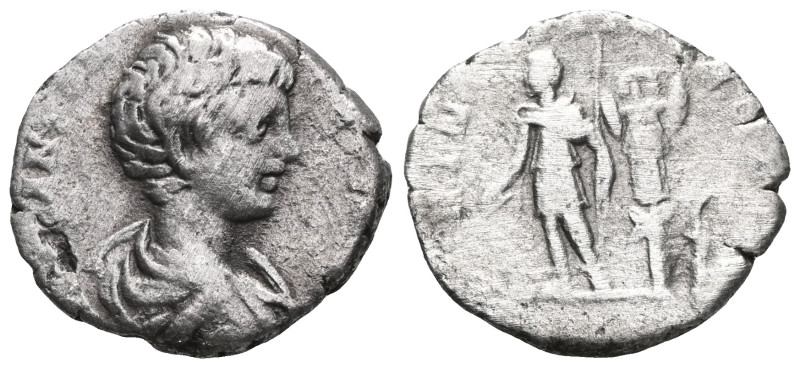 Geta, as Caesar, 198-209. Denarius (Silver), Rome, 200-202. P SEPT GETA CAES PON...