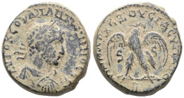 SYRIA, Seleucis and Pieria. Emesa. Uranius Antoninus. Usurper, AD 253-254. BI Tetradrachm . [AY]TO [COY]ΛΠ [ANT]ωNINOC CЄ, laureate, draped, and cuira...