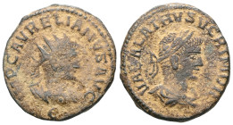 Aurelian and Vabalathus. Antoninianus; Aurelian and Vabalathus; Antioch, 270-275 AD,
