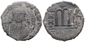 Maurice Tiberius. AD 582-602, (dated year 3=AD 584/585). Theoupolis (Antioch) Follis Æ