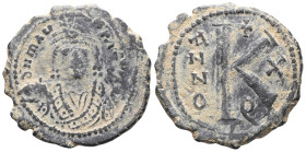 Maurice Tiberius. AD 582-602, (dated year 3=AD 584/585). ) Follis Æ