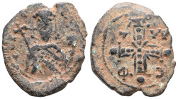 Byzantine  follis AE.