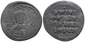 Byzantine anonymous follis AE.( Repatinated)