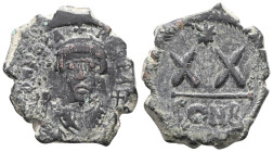 Tiberius II Constantine (578-582) AE Half Follis