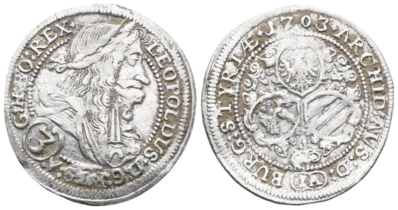 Leopold I, House of Habsburg.

Weight:1,4 gr
Diameter:21,8 mm