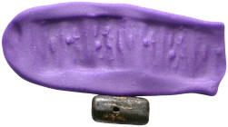 SUMERIAN.Stone cylinder seal. Jamdet Nasr Period.(circa 3100-2900 BC).