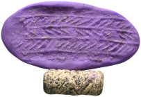 SUMERIAN.Stone cylinder seal. Jamdet Nasr Period.(circa 3100-2900 BC).