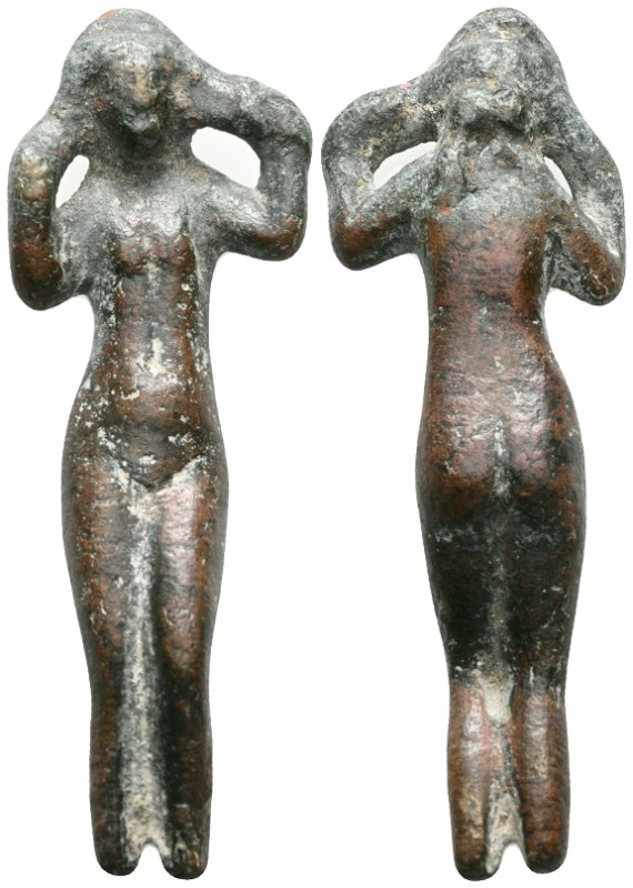 ANCIENT GREEK BRONZE VENUS FIGURINE.(1st - 2nd Century BC).Ae.

Weight: 34,9 g...
