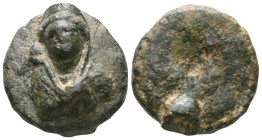 ANCIENT ROMAN BRONZE WEIGHT .(1st-2nd century).Ae.