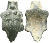 ANCIENT ROMAN BRONZE HANDLE.(1st-2nd century).Ae.