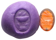ANCIENT GREEK CARNELIAN INTAGLIO..(3rd–4th centuriesBC).