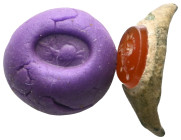 ANCIENT GREEK CARNELIAN INTAGLIO..(3rd–4th centuriesBC).