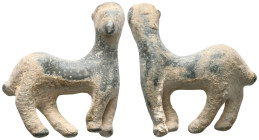 ANCIENT ROMAN BRONZE RAN FIGURINE.(1st - 2nd Century).Ae