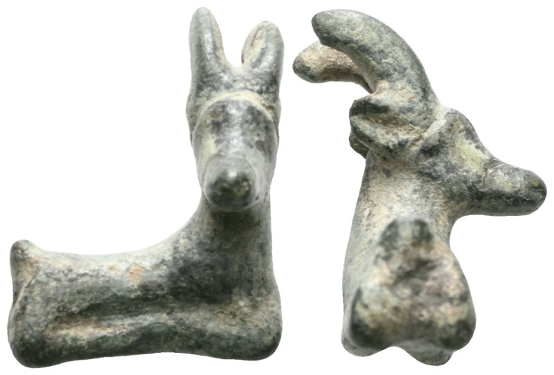 ANCIENT ROMAN BRONZE GOAT FIGURINE.(1st - 2nd Century).Ae

Weight: 13,8 gr
Di...