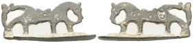 ANCIENT ROMAN BRONZE HORSE FIGURINE.(1st - 2nd Century).Ae