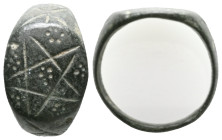 ANCIENT ROMAN BRONZE RING.(3rd–4th centuries).Ae