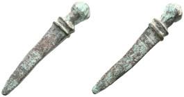 ANCIENT ROMAN BRONZE SWORD PENDANT.(Circa 1st - 2nd century).Ae.