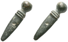ANCIENT ROMAN BRONZE SWORD PENDANT.(Circa 1st - 2nd century).Ae.