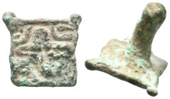 ANCIENT ROMAN BRONZE STAMP SEAL.(1st-2nd century).Ae.