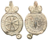 ANCIENT ROMAN LEAD AMULET .(1st- 3rd Century).Pb .