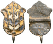 ANCIENT ROMAN BRONZE MILITARY BUCKLE.(1st-2nd century).Ae.