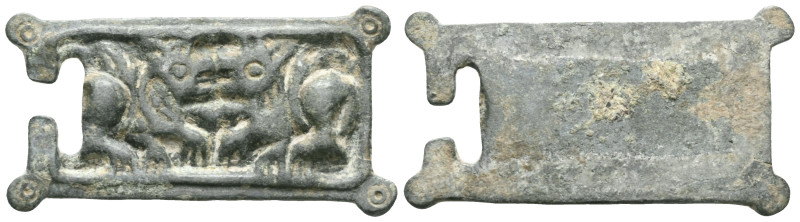 ANCIENT ROMAN BRONZE MILITARY BUCKLE.(1st-2nd century).Ae.

Weight: 12,5 gr
D...