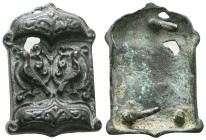 ANCIENT ROMAN BRONZE MILITARY BUCKLE.(1st-2nd century).Ae.