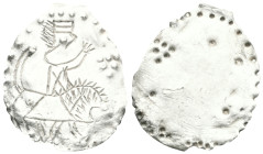 ANCIENT PARTH SILVER OBJECKT (1st - 2nd Century BC).