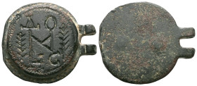 ANCIENT ROMAN BRONZE MILITARY BUCKLE.(1st-2nd century).Ae.