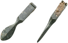 ANCIENT GREEK BRONZE SPEAR HEAD.(Circa 2 th Century). Ae.
