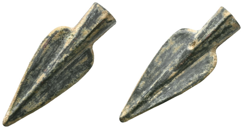 ANCIENT GREEK BRONZE ARROW HEAD.Circa 2 th Century). Ae.

Weight: 5,3 gr
Diam...