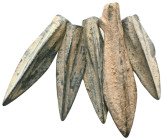 ANCIENT ROMAN BRONZE ARROW HEADS.(Circa 2 th Century). Ae.