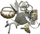 GROUP OF ANCIENT ROMAN BRONZE  OBJECTS.